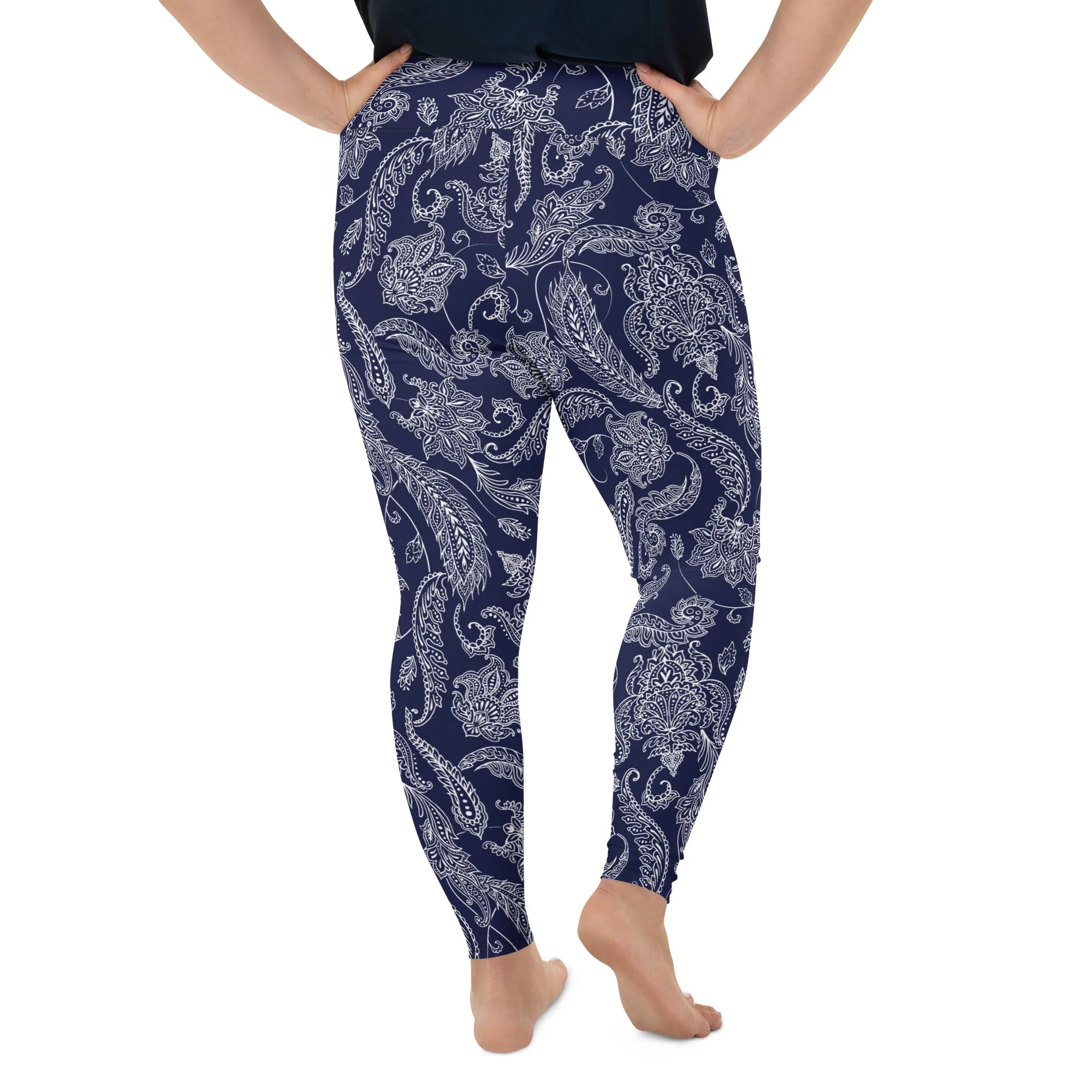 Paisley Floral Plus Size Leggings