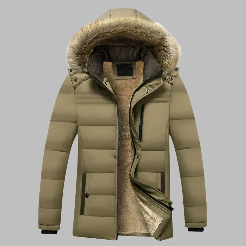 Pathfinder Parka | Langer, warmer, wasserdichter Wintermantel für Herren mit Fleecefutter