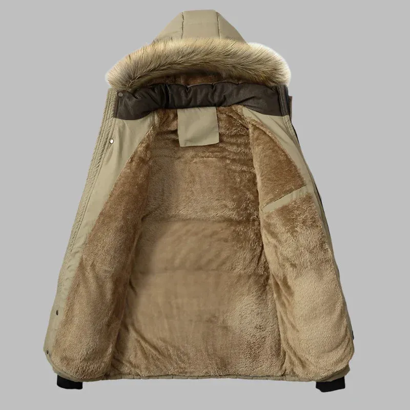 Pathfinder Parka | Langer, warmer, wasserdichter Wintermantel für Herren mit Fleecefutter