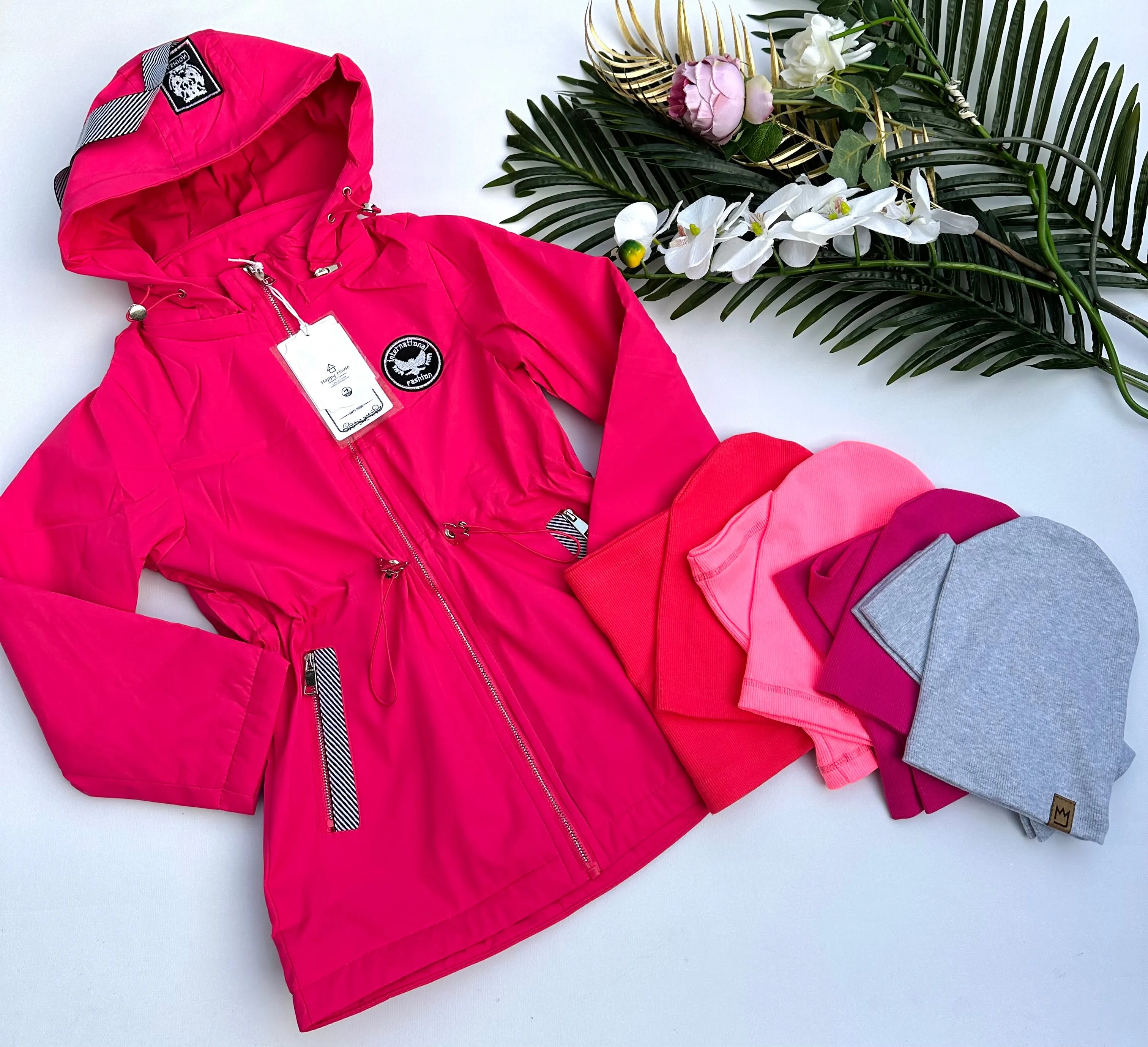 Pink  parka jacket