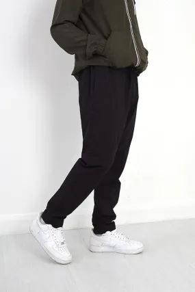 PLAIN COTTON TWILL CUFFED TROUSERS