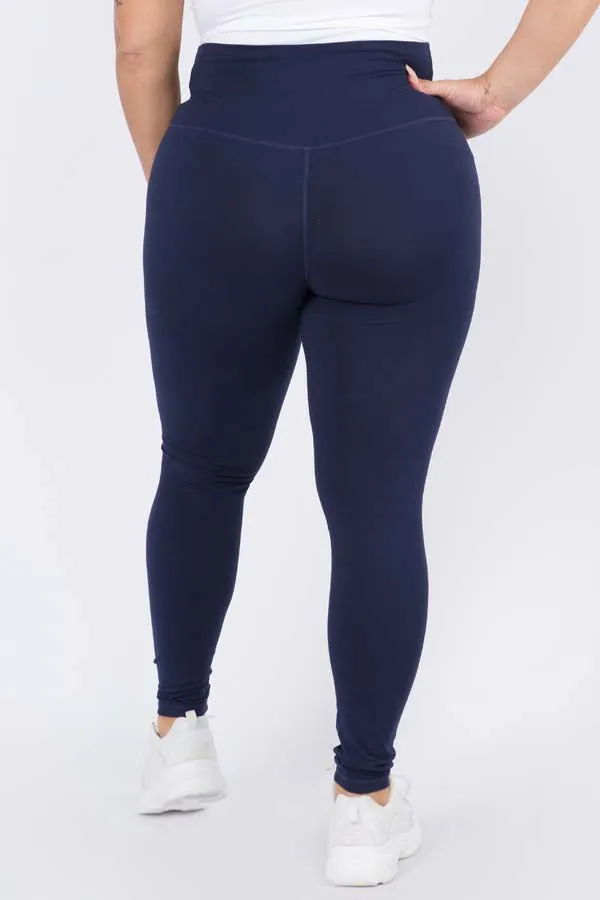 Plus Size High-Rise Essential Leggings
