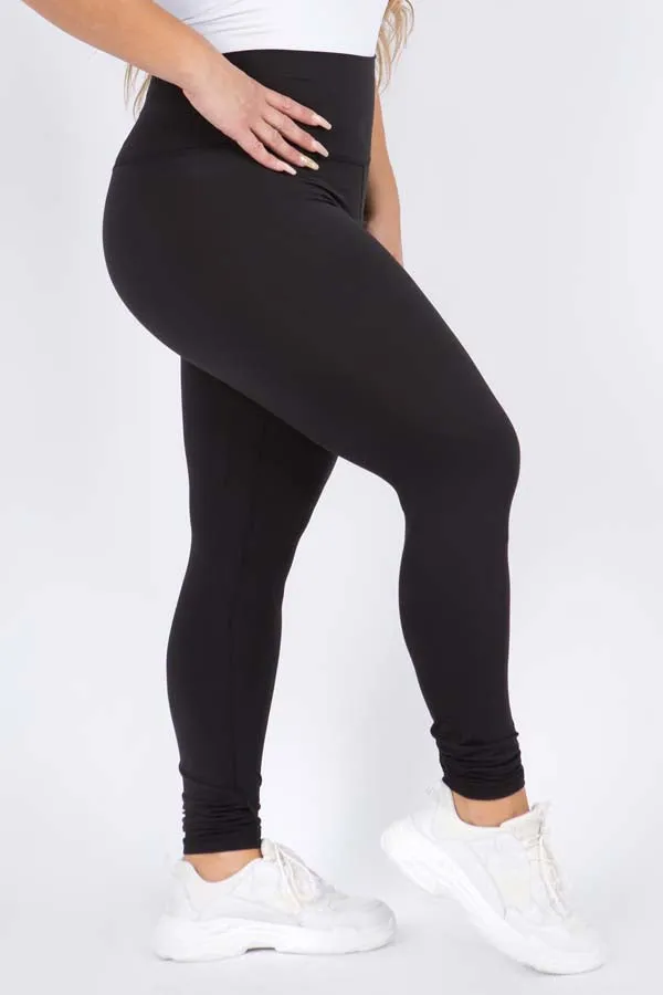 Plus Size High-Rise Essential Leggings