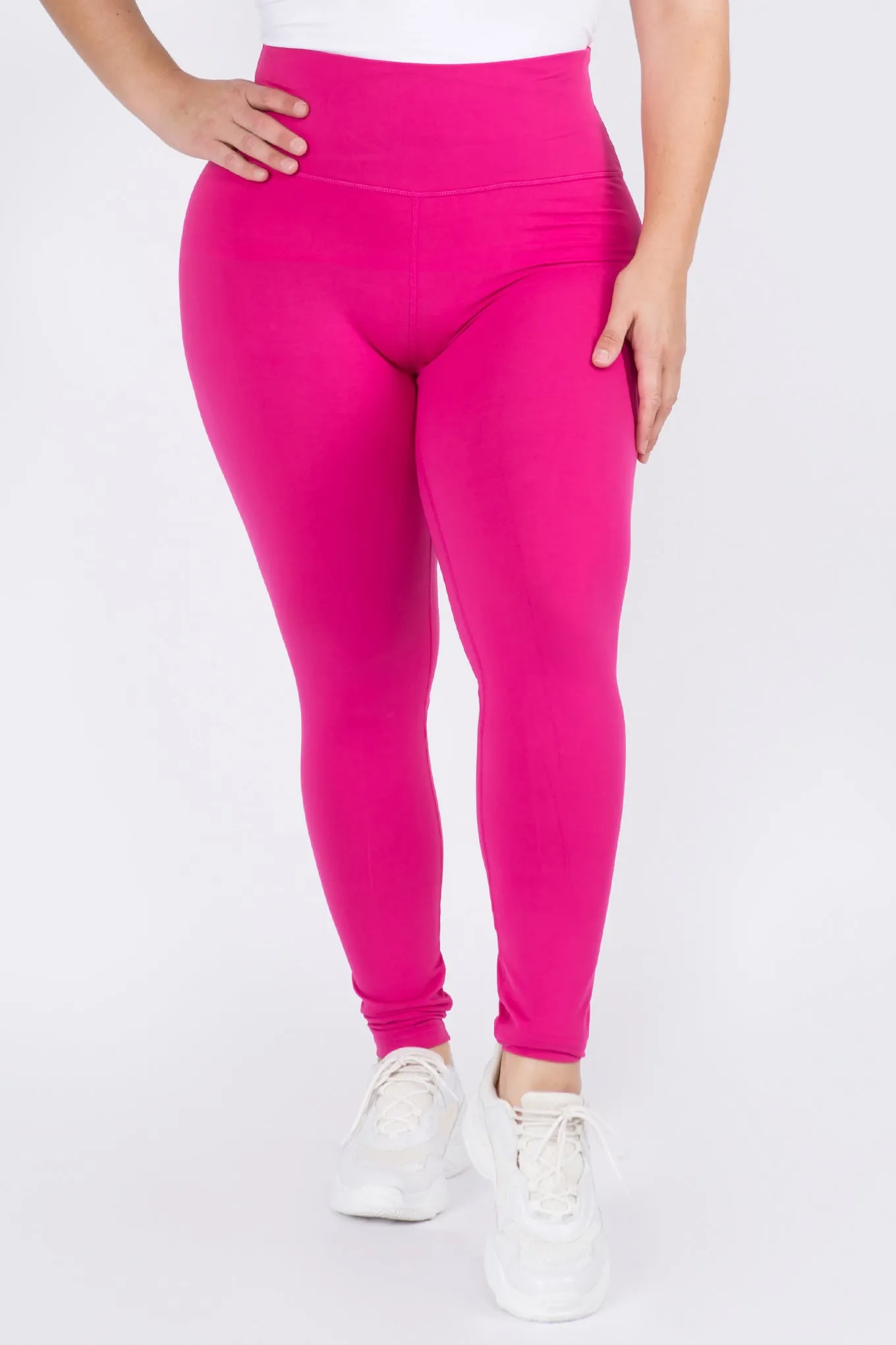 Plus Size High-Rise Essential Leggings