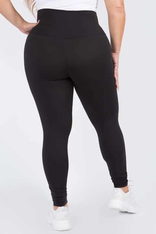 Plus Size High-Rise Essential Leggings