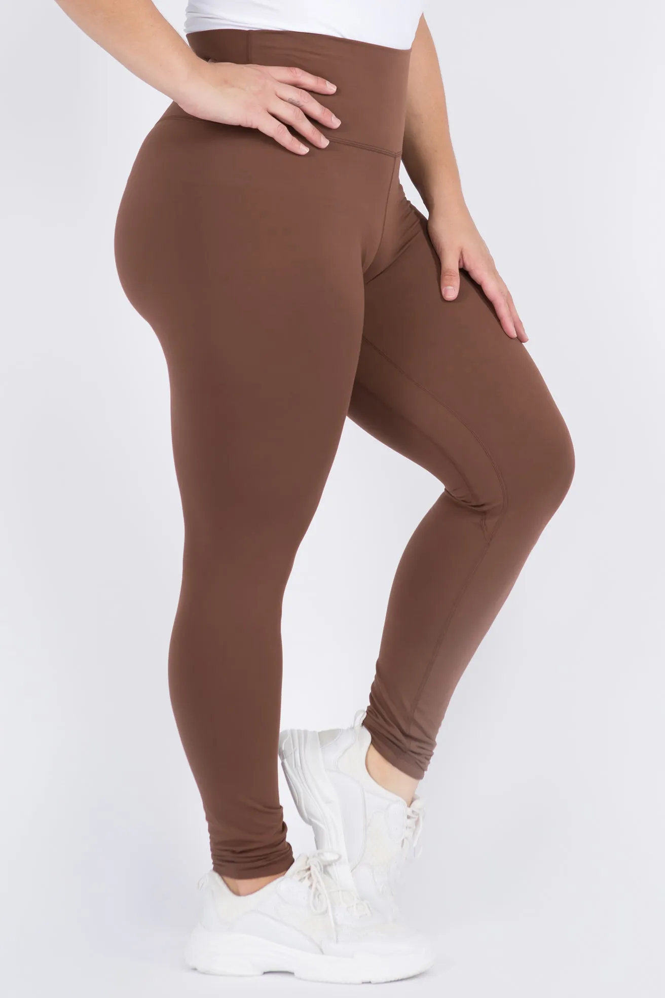 Plus Size High-Rise Essential Leggings