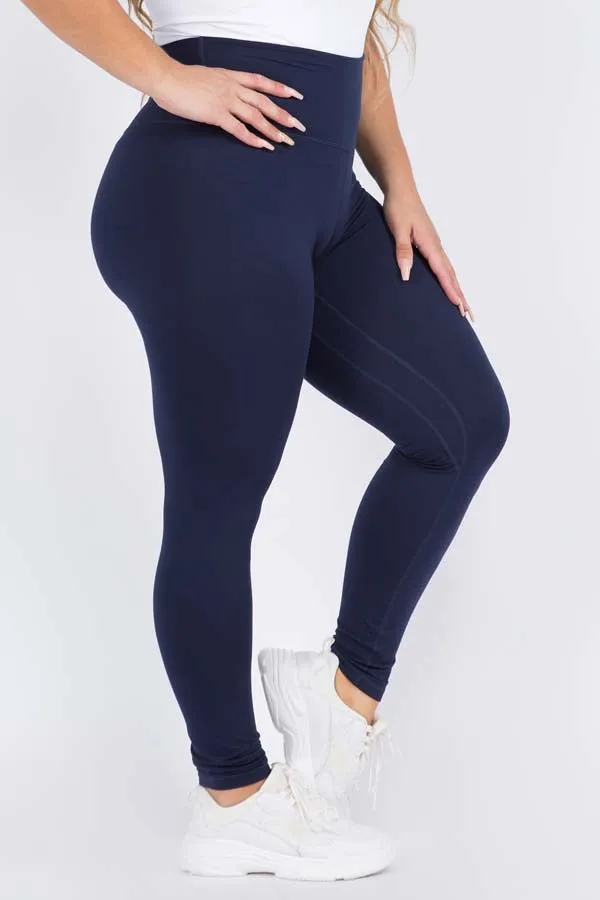 Plus Size High-Rise Essential Leggings