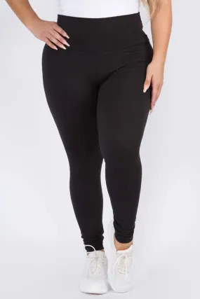 Plus Size High-Rise Essential Leggings