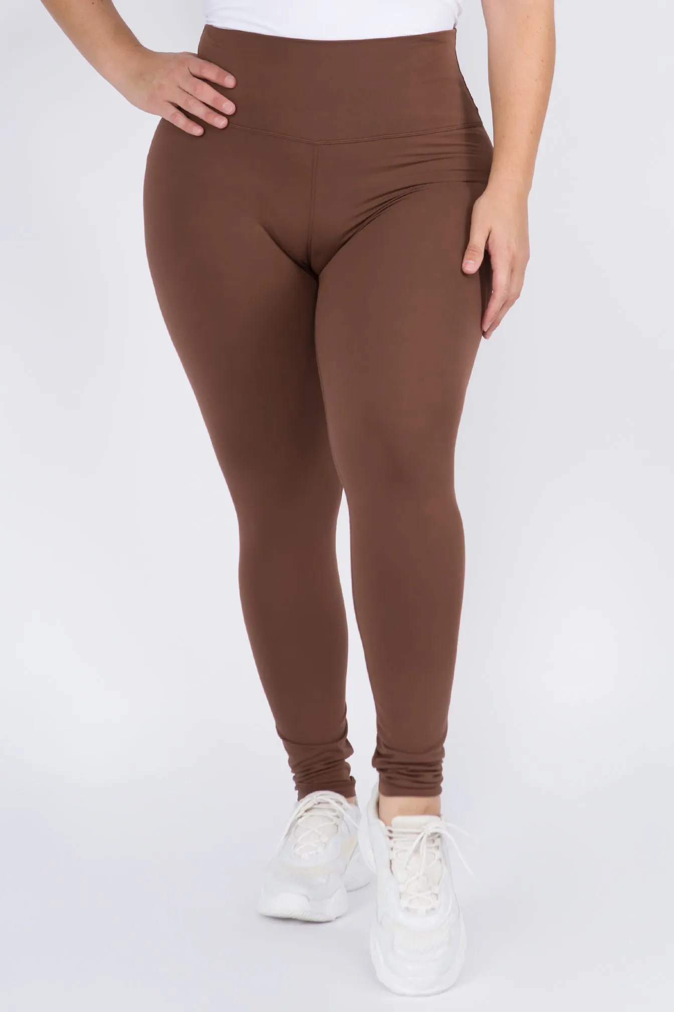 Plus Size High-Rise Essential Leggings