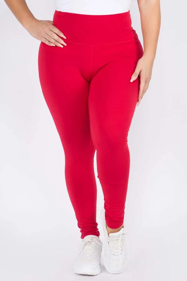 Plus Size High-Rise Essential Leggings