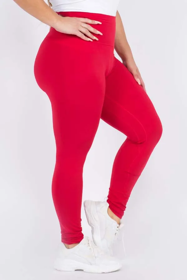 Plus Size High-Rise Essential Leggings