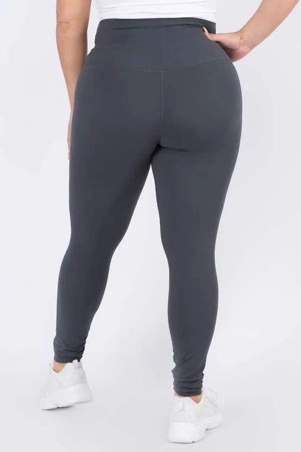 Plus Size High-Rise Essential Leggings