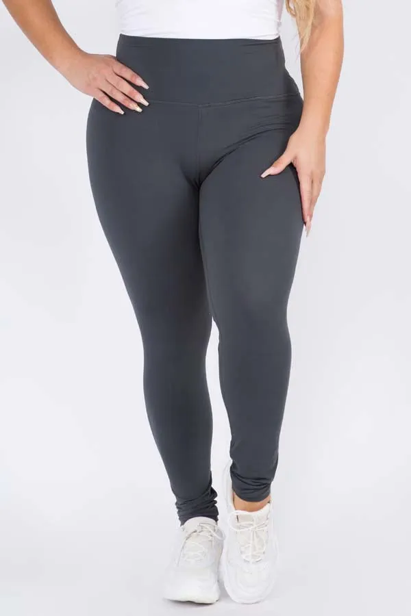 Plus Size High-Rise Essential Leggings