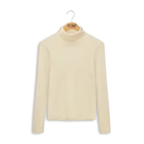 point luxe ribbed turtleneck