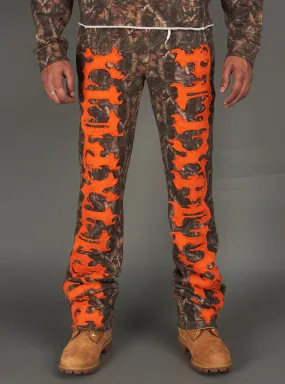 Politics Sweatpants - Hale - Camo and Orange - 403