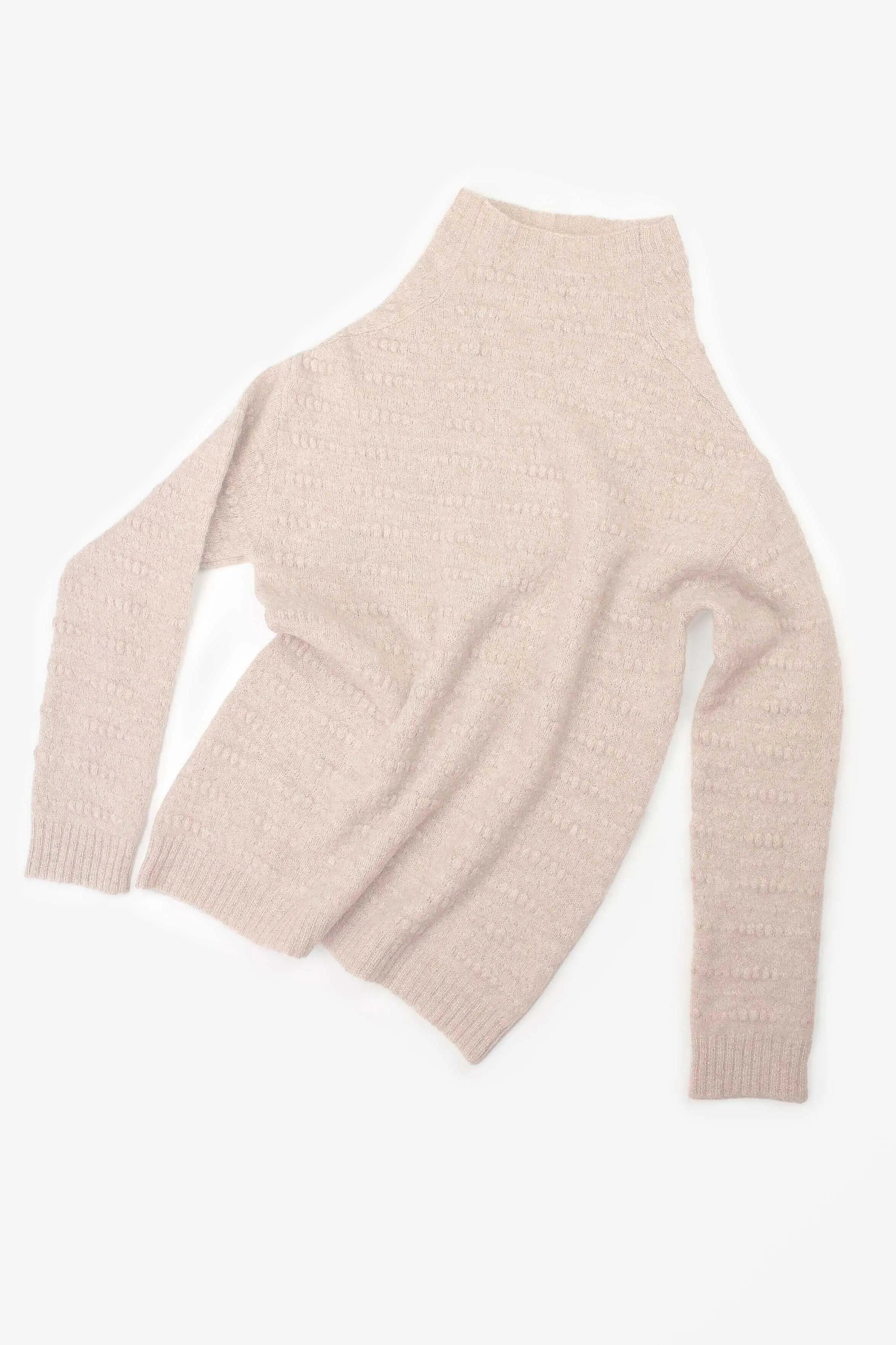 Ros Duke Slub Turtleneck Oatmeal