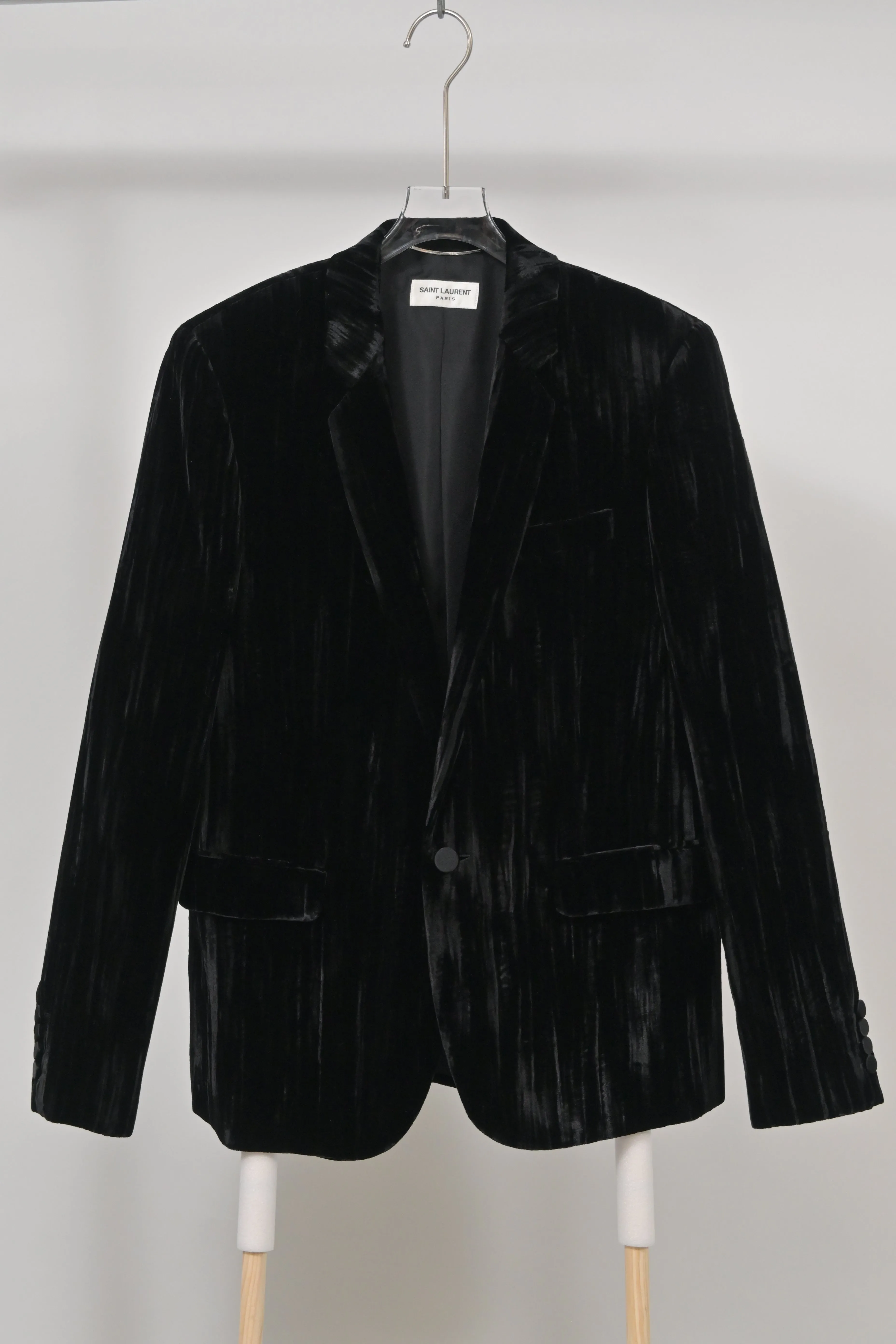 Saint Laurent Blazer in Black Velvet