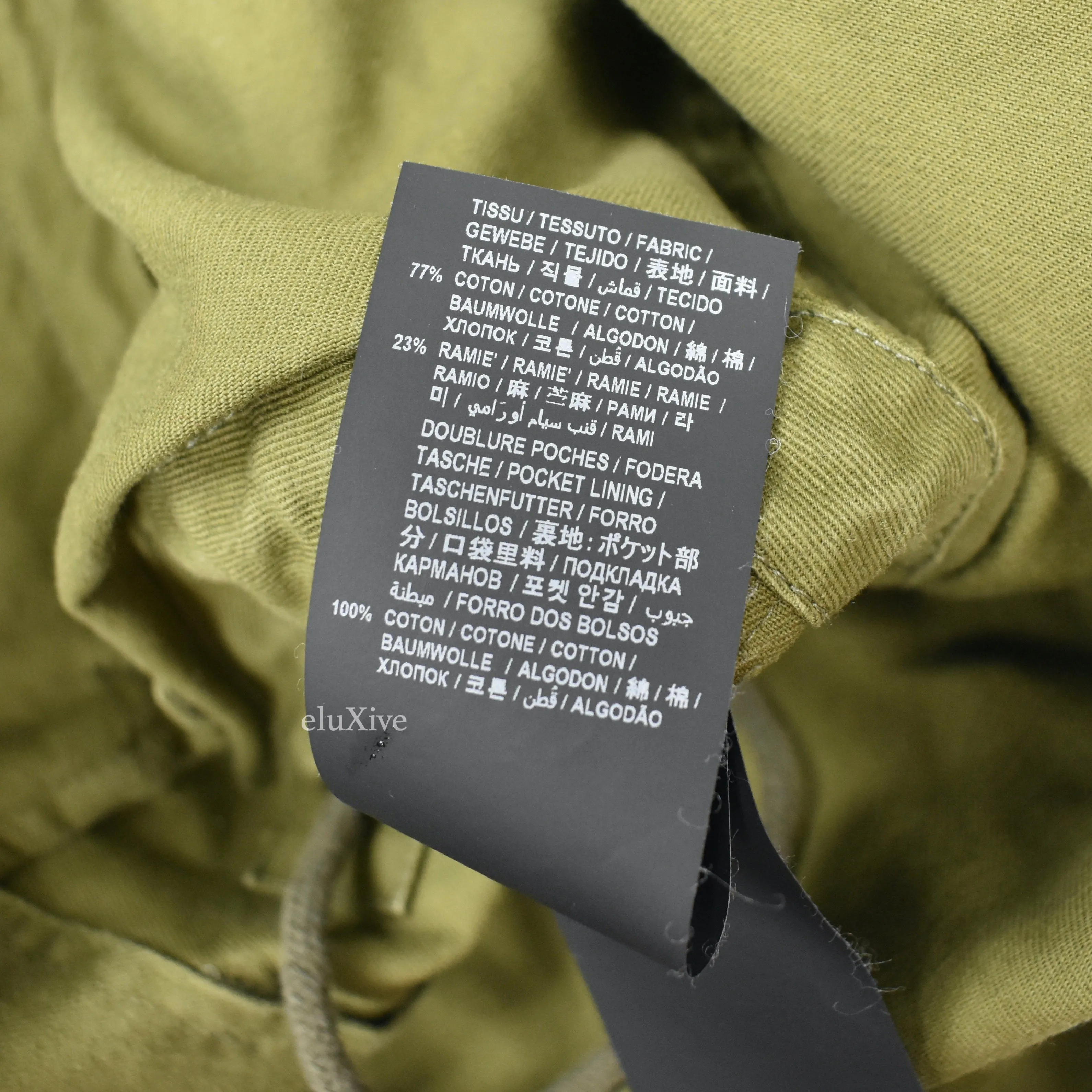 Saint Laurent - Olive Military Field Twill Duffle Coat