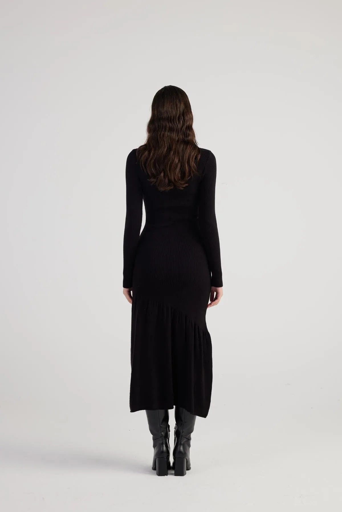 Sally Sweater Dress Black