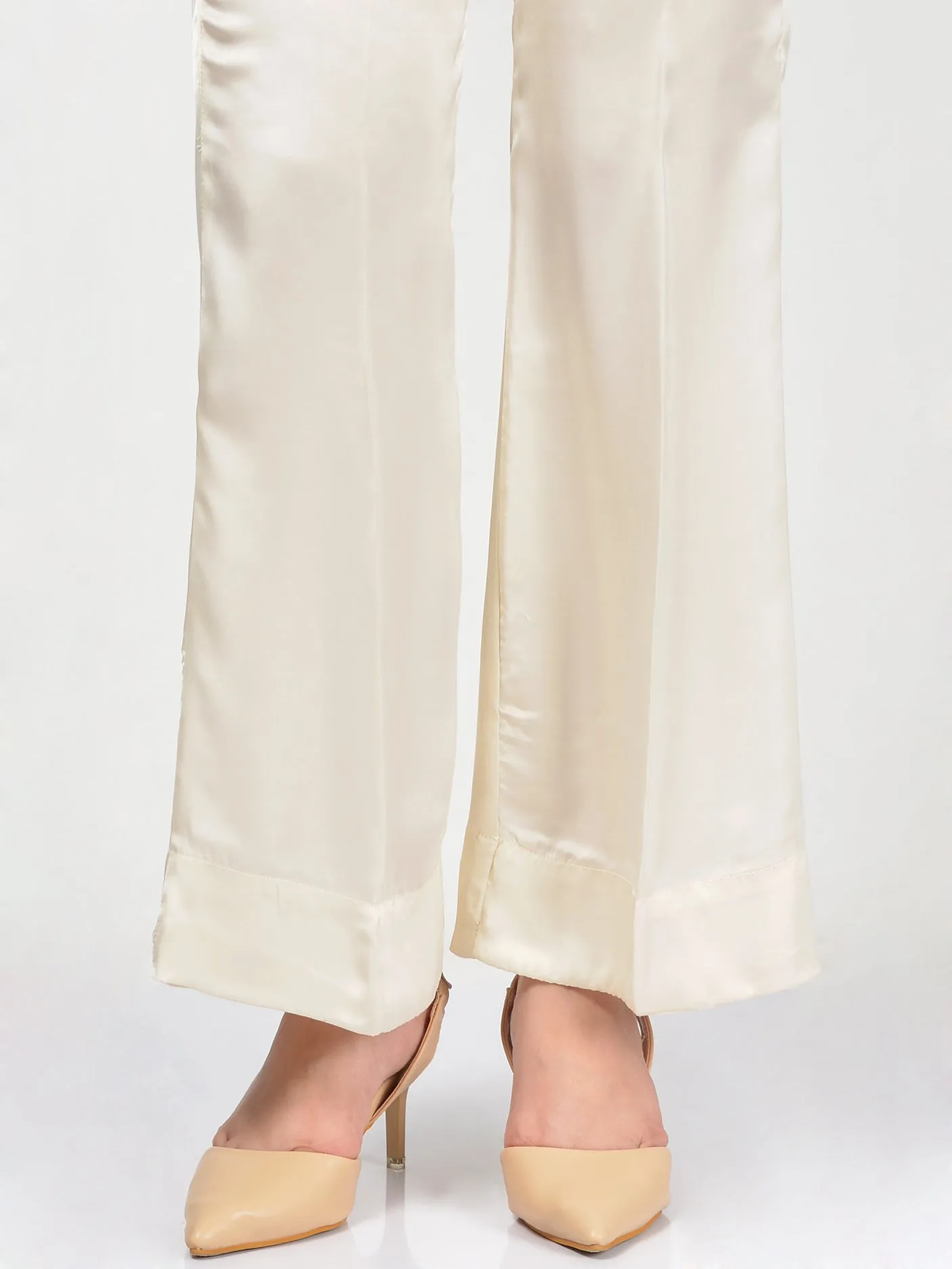 Silk Bootcut Pants