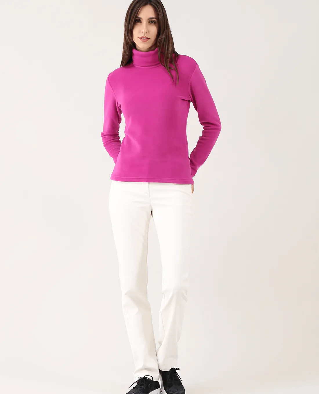 SIZE 12 - CHERVO Trentatre Thermal Fleece Turtleneck Grape