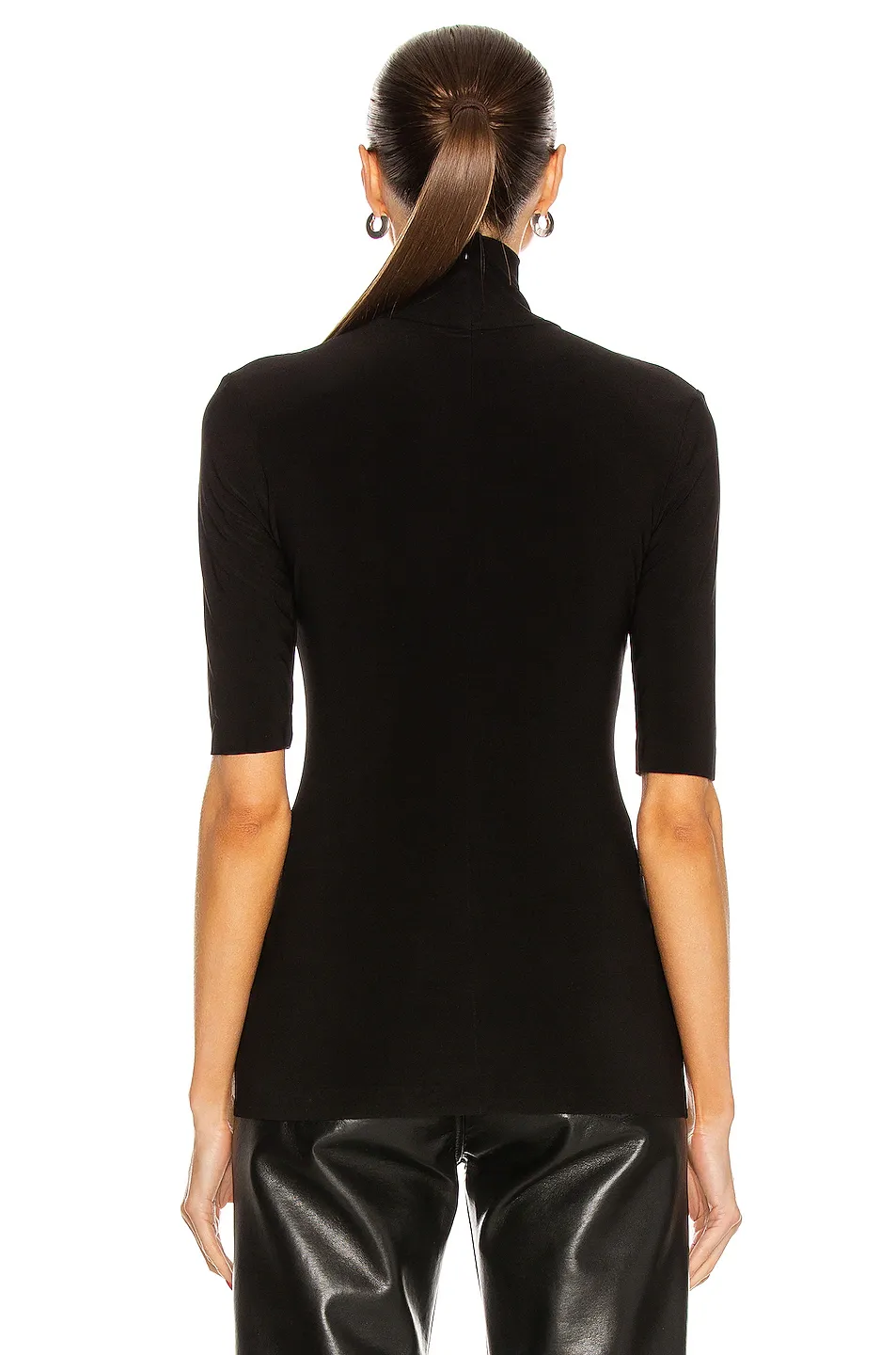 Slim Fit Short Sleeve Turtleneck