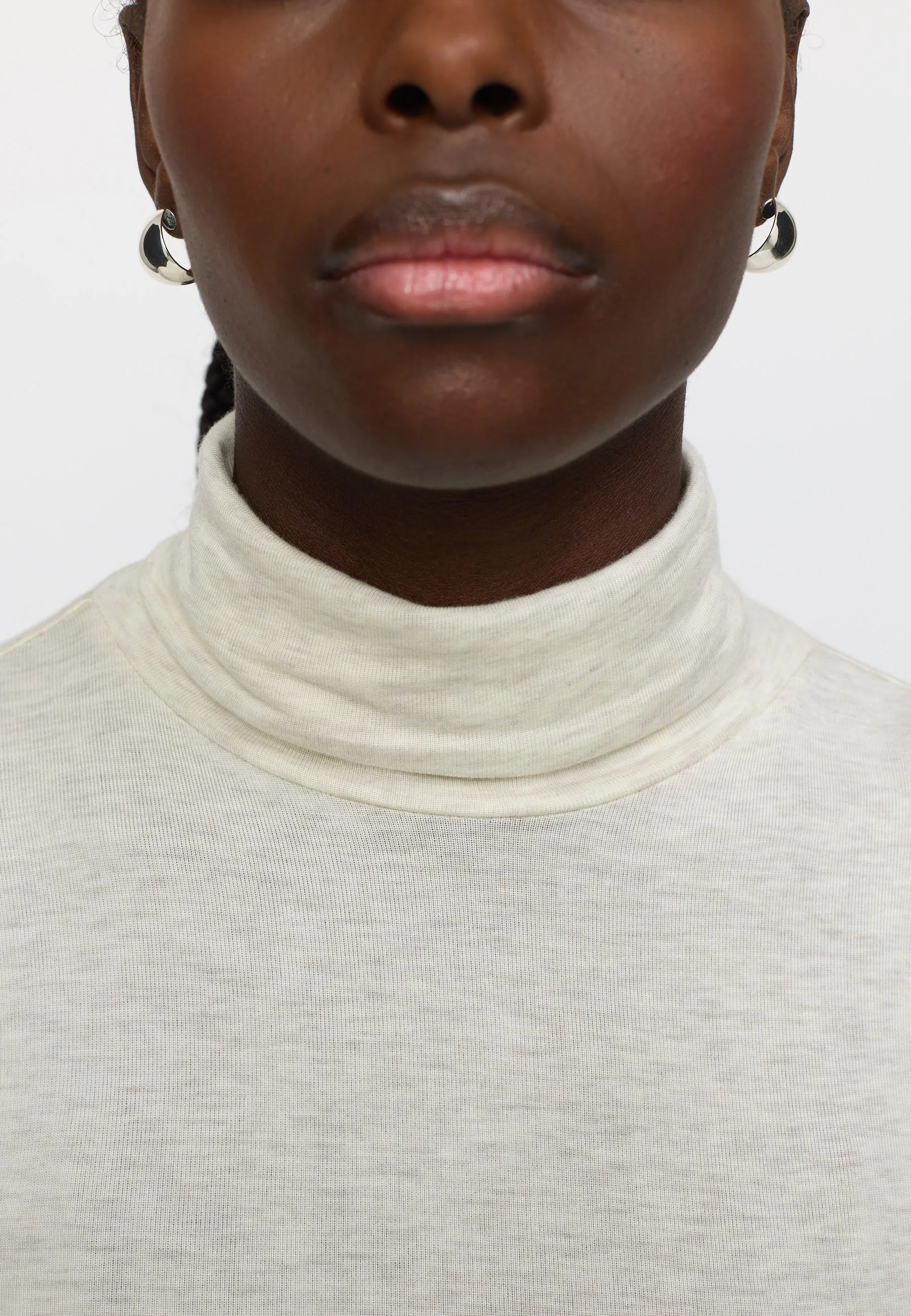 SRRoman Roll Neck - Arctic Wolf Melange