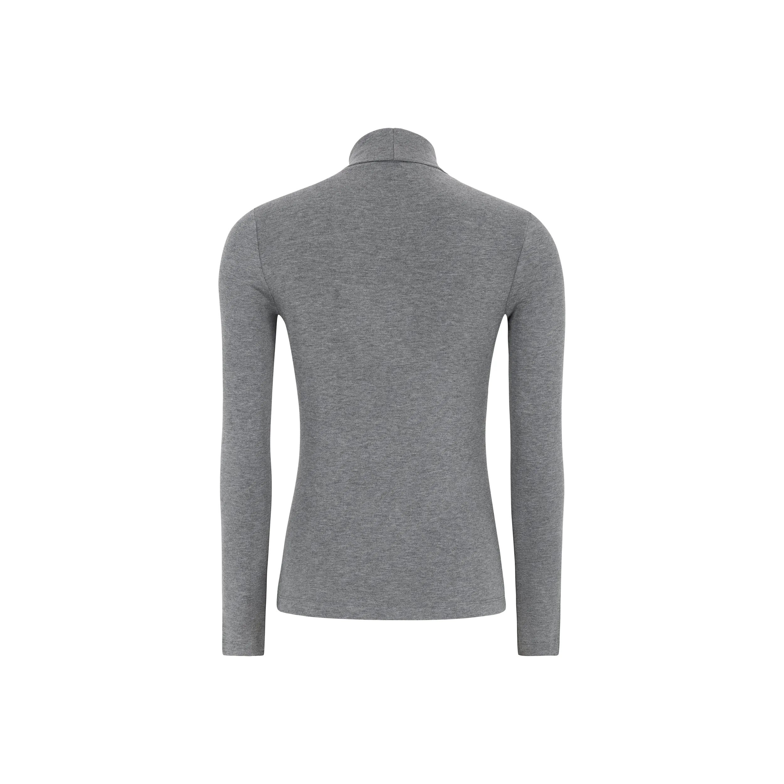 SRRoman Roll Neck - Medium Grey Melange