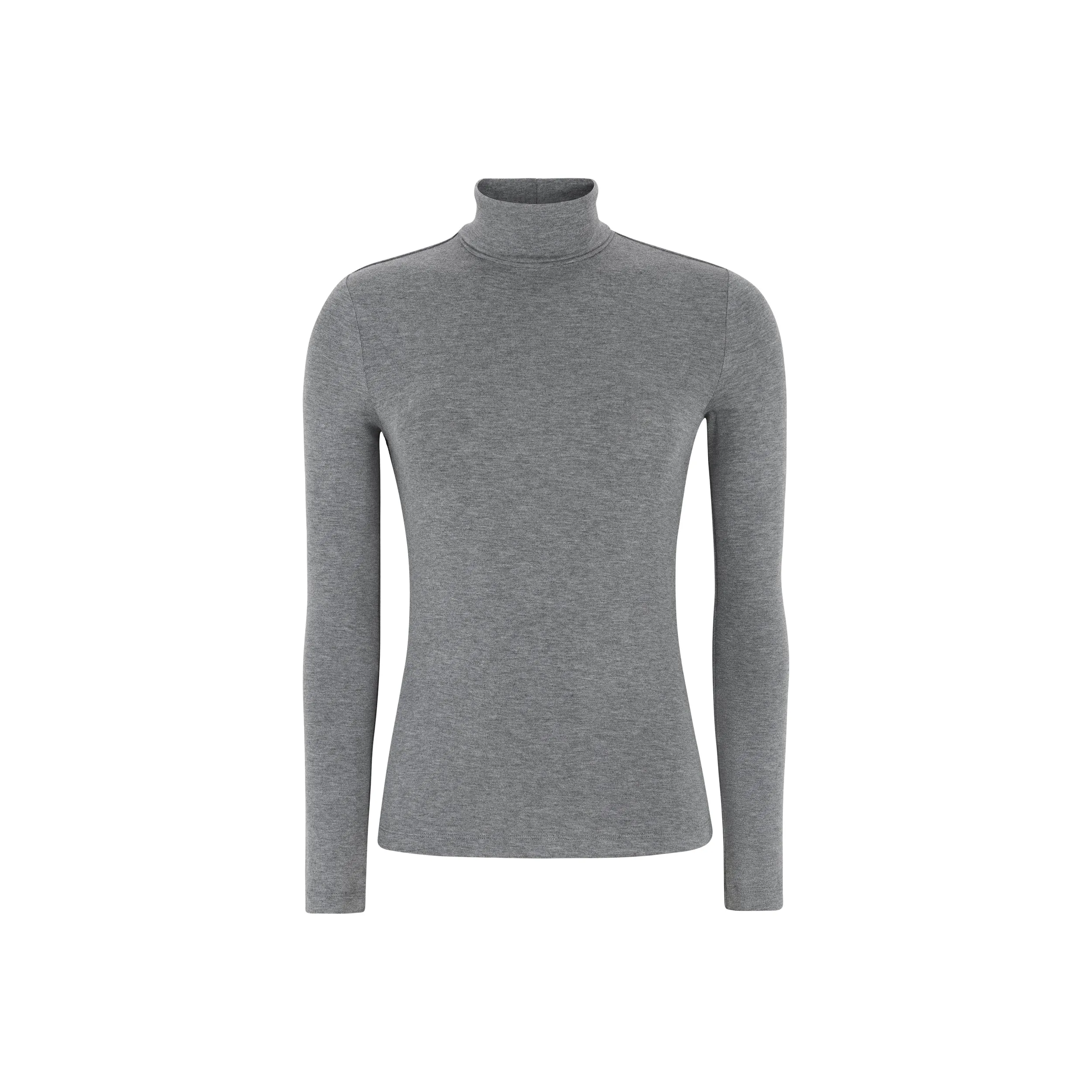 SRRoman Roll Neck - Medium Grey Melange