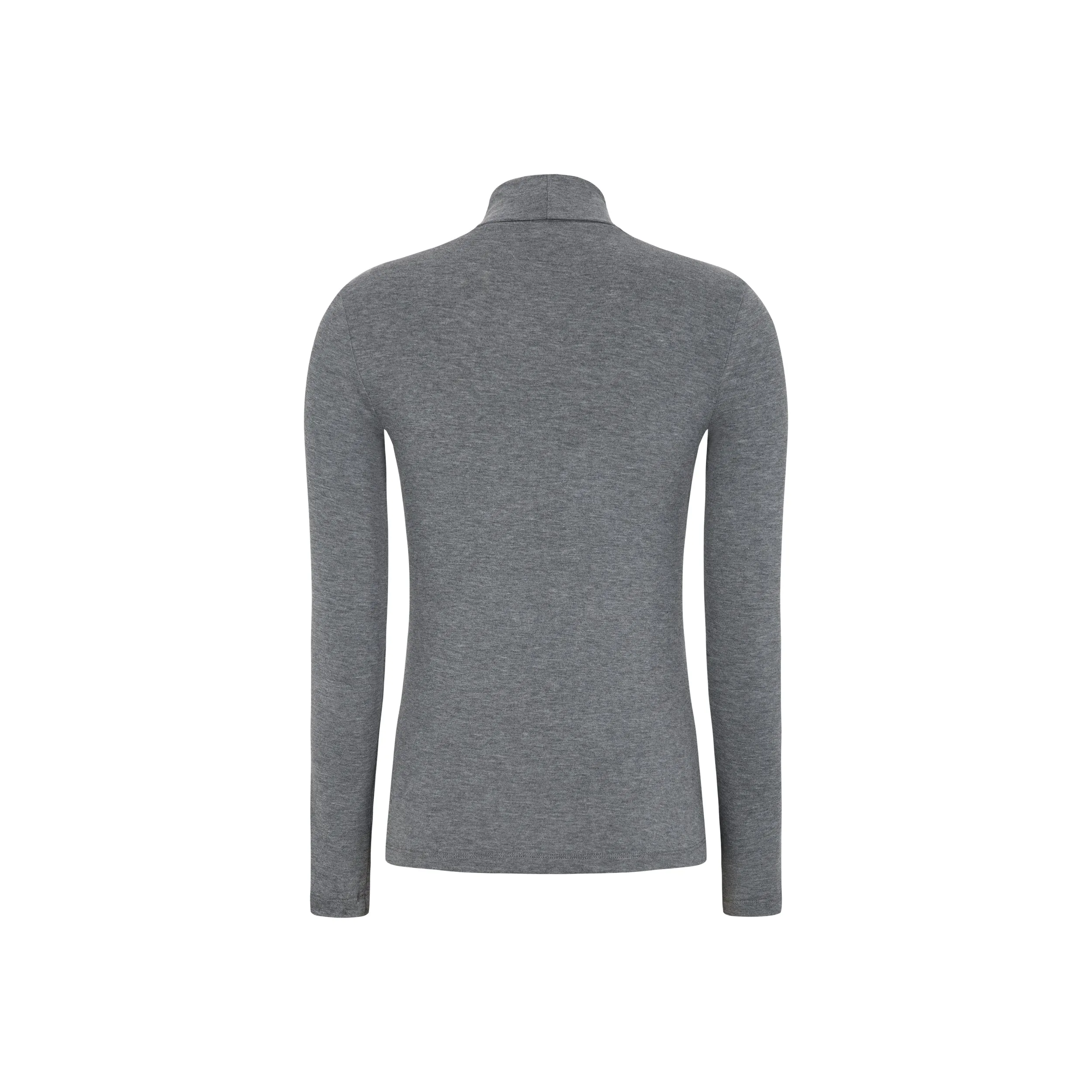 SRRoman Roll Neck - Medium Grey Melange