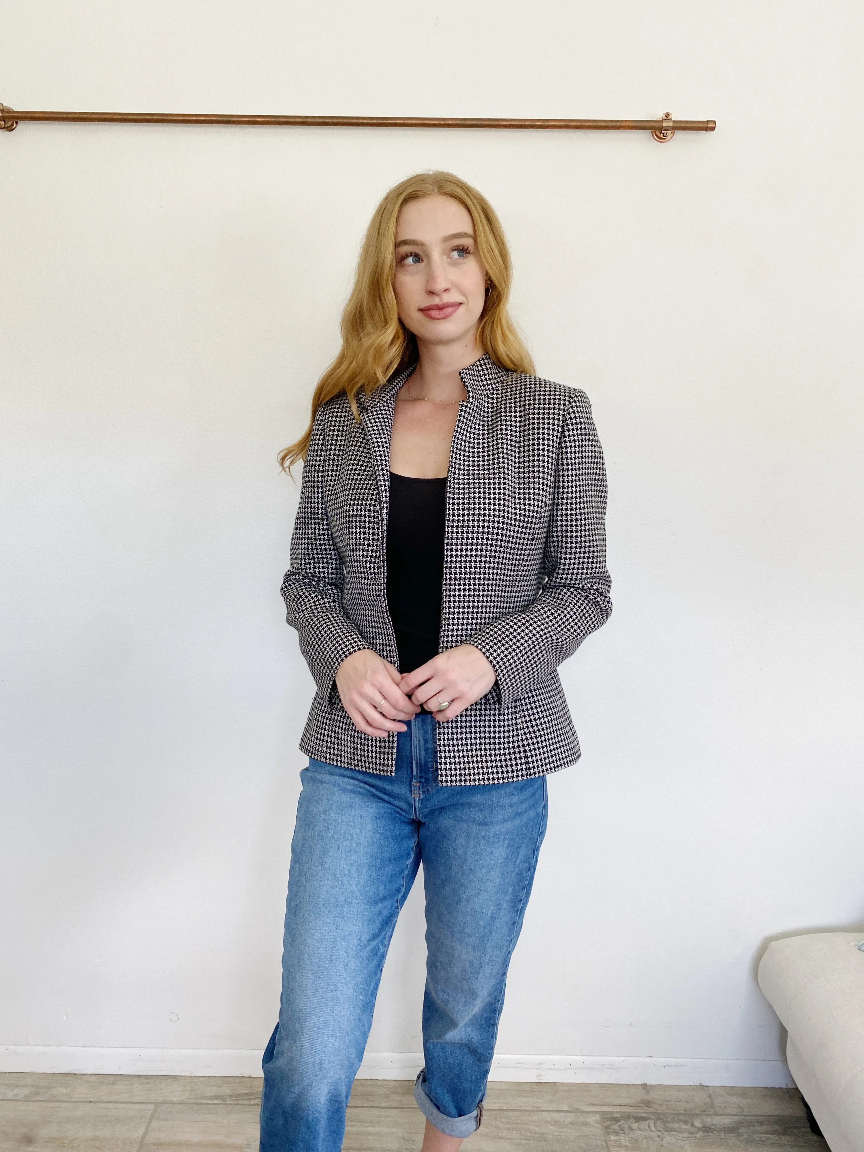 TAHARI by Arthur S. Levine Tweed Blazer Suit Jacket 8