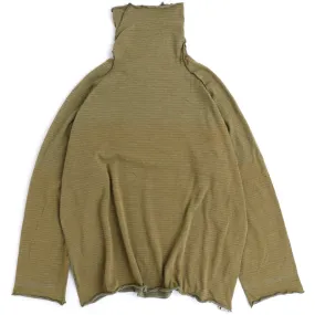 TAMAKI NIIME Cotton Onesize Turtleneck - Brown Gold