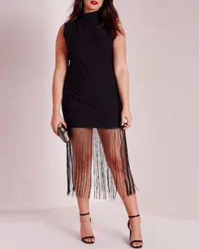 Tassel Bodycon Mini Dress