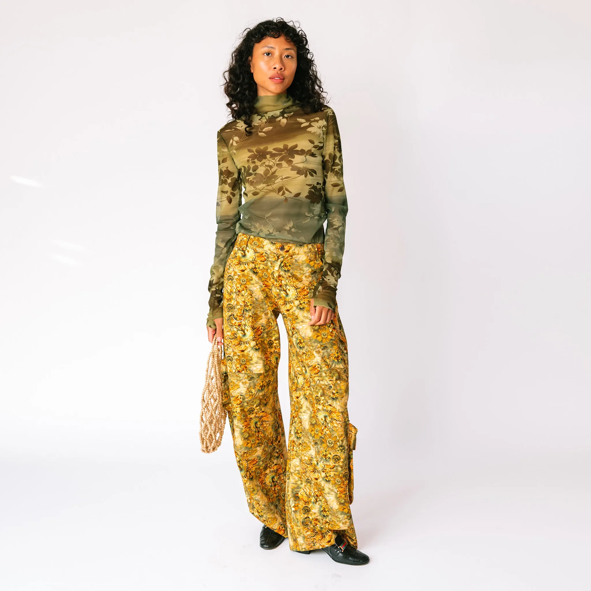 Thumbtastic Mesh Top - Forest Floral