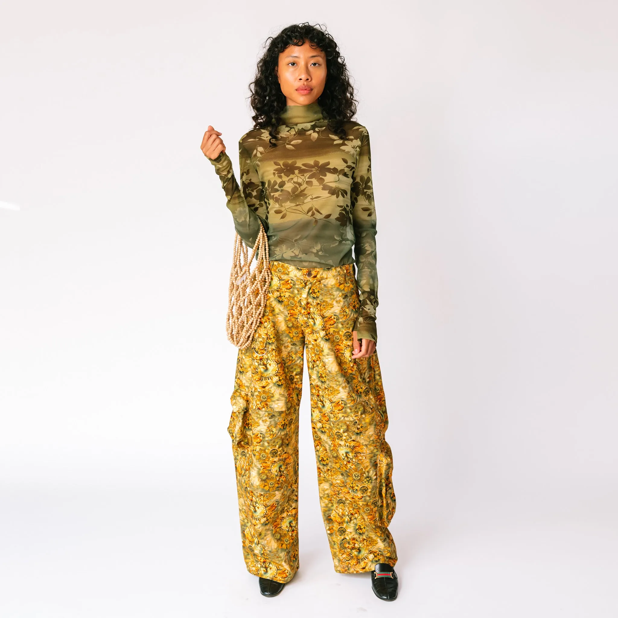 Thumbtastic Mesh Top - Forest Floral