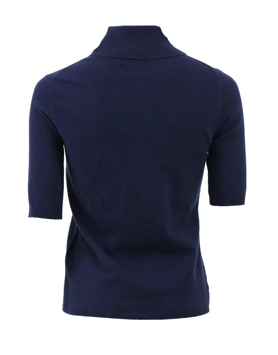 Turtleneck Cashmere Tee