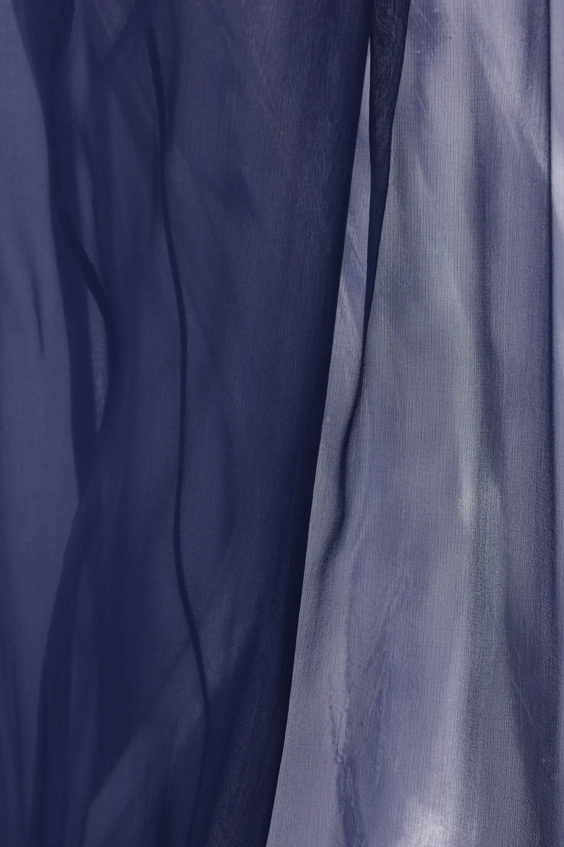 Turtleneck Silk Chiffon Blouse