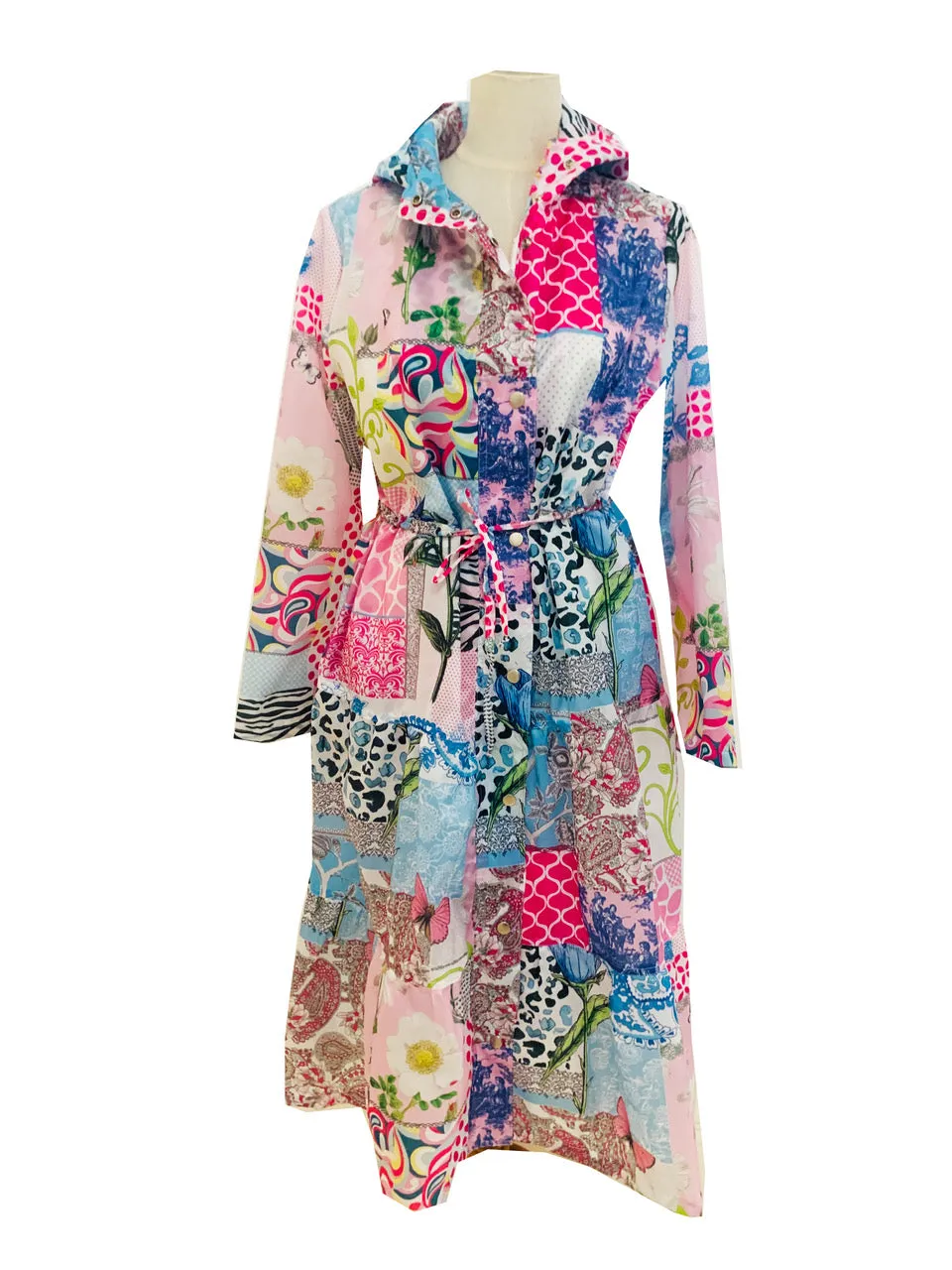 Windsor Parka - Patchwork Pink