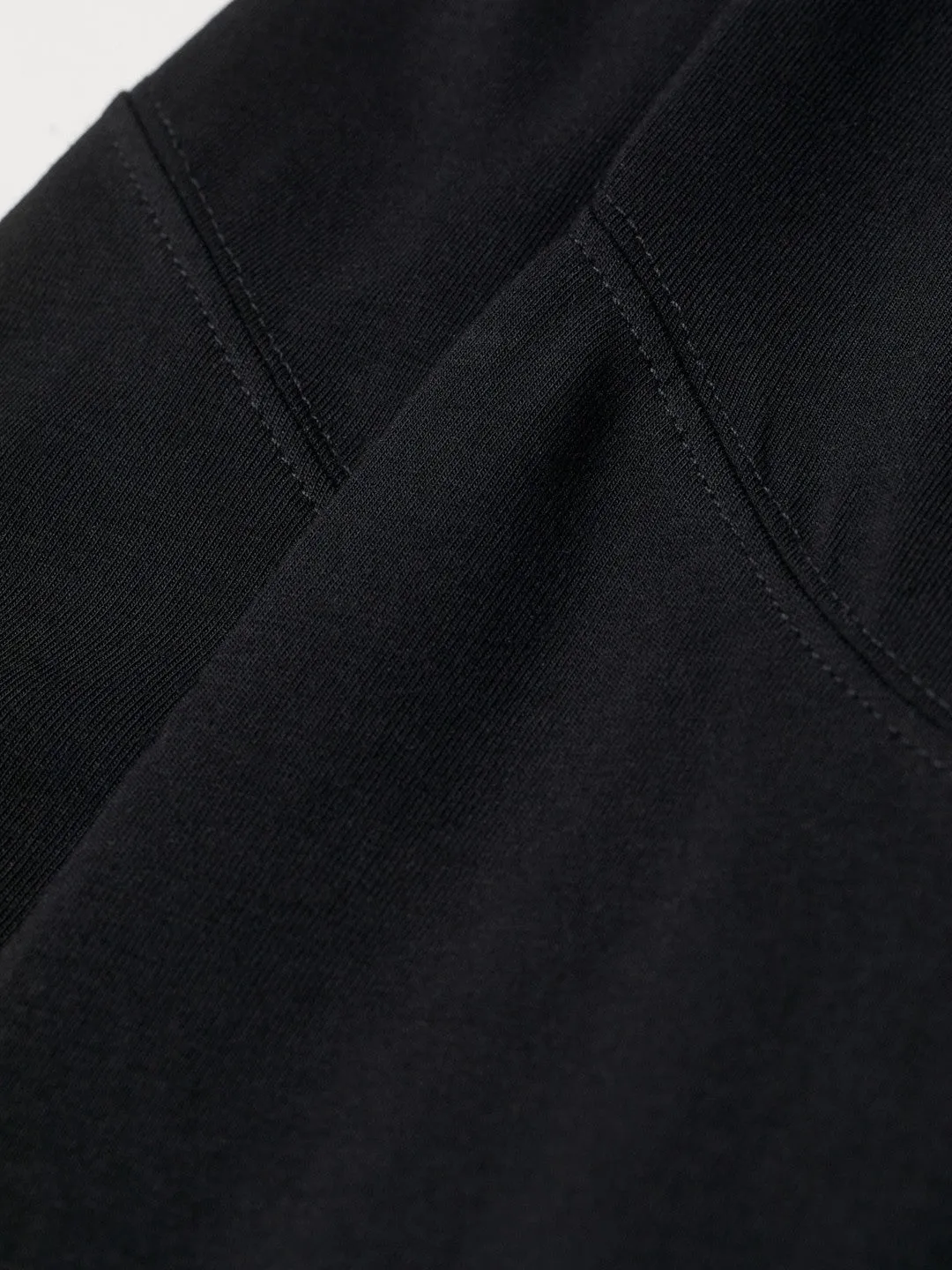 Women Black Maternity Capri Length Leggings