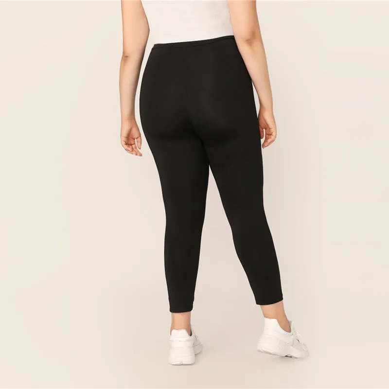 Women's Long Stretchy Leggings | Plus Size