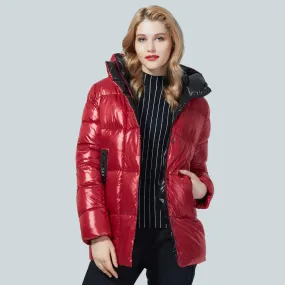 Women's Winter Hooded Short Parka Jacket