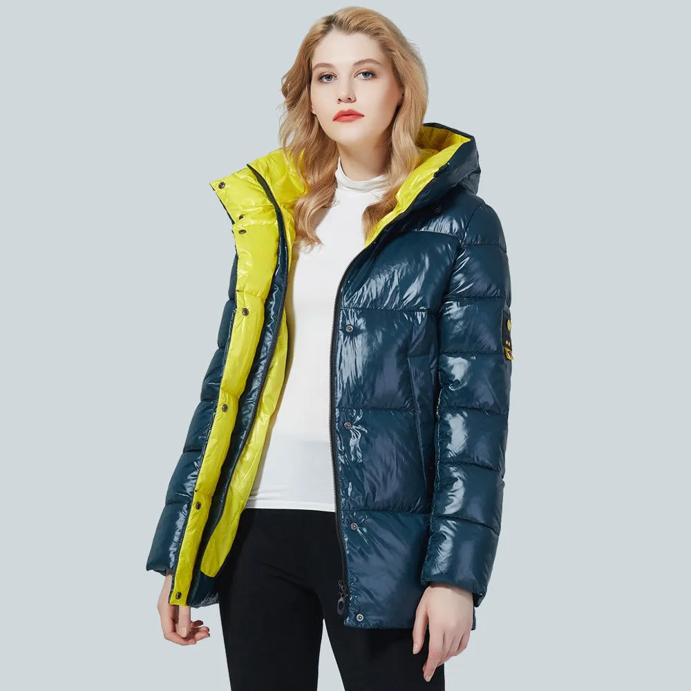 Women's Winter Hooded Short Parka Jacket