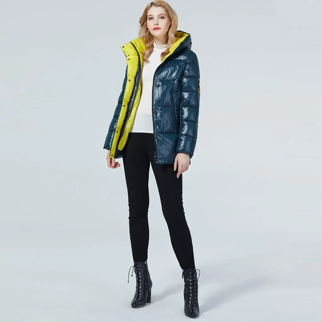Women's Winter Hooded Short Parka Jacket