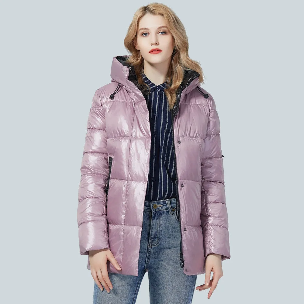 Women's Winter Hooded Short Parka Jacket