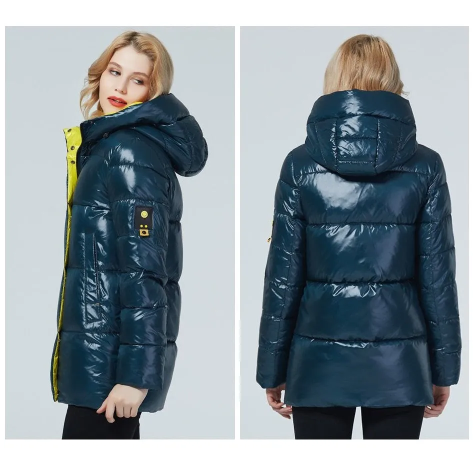 Women's Winter Hooded Short Parka Jacket