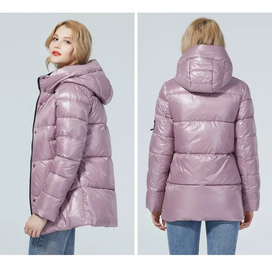 Women's Winter Hooded Short Parka Jacket