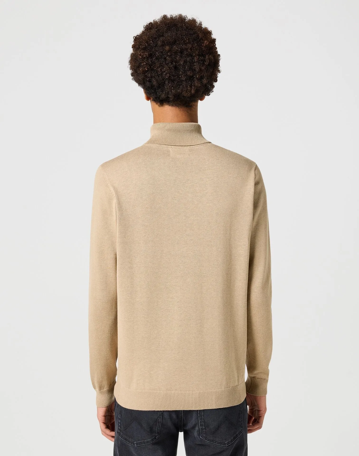 Wrangler Men's Turtle Neck  Sweatshirt In Chinchilla