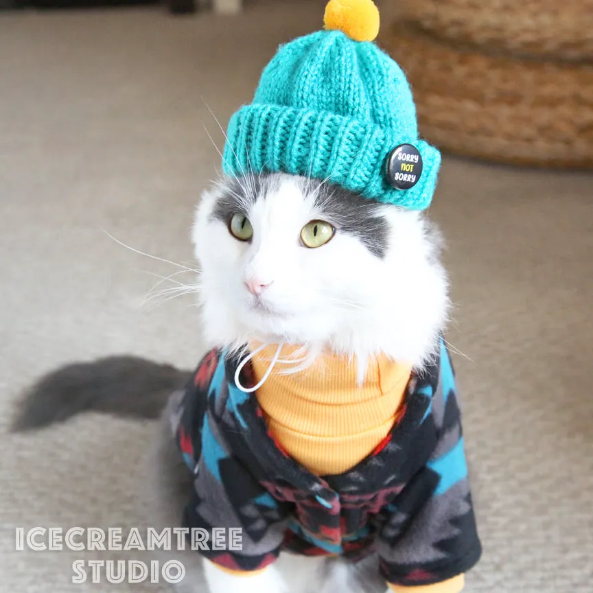 Yellow Corduroy Turtleneck Top - Pet Clothing