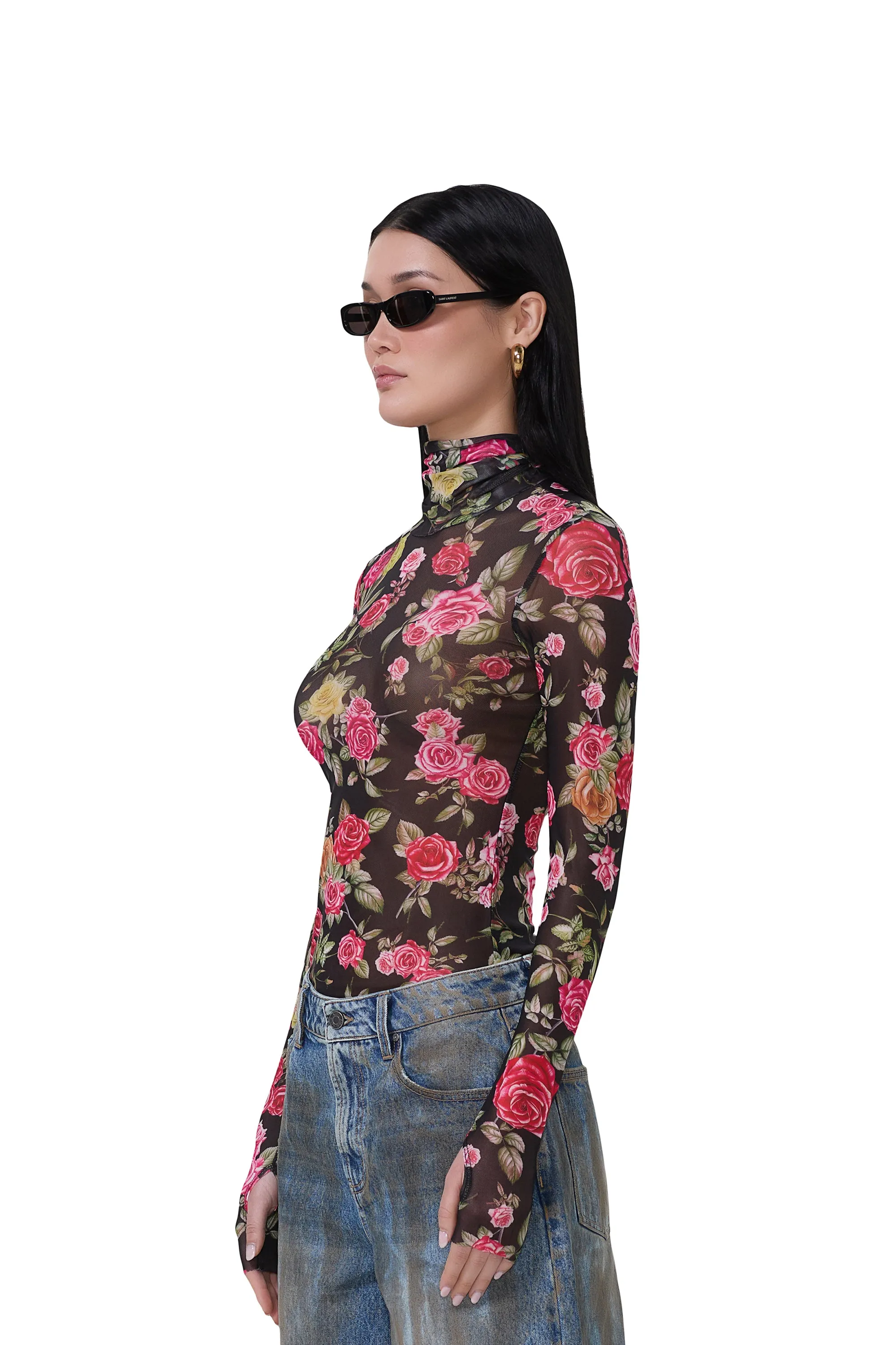 Zadie Top - Wallpaper Rose