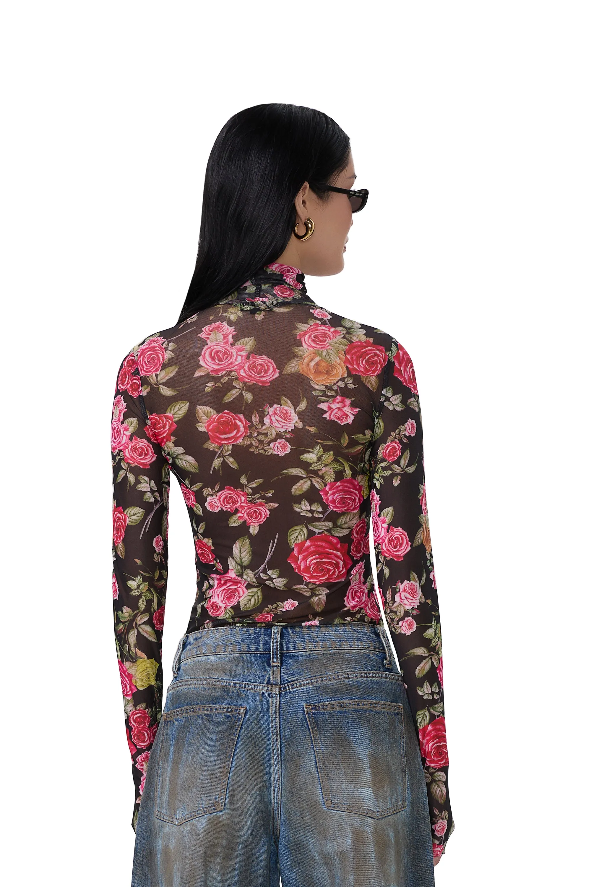 Zadie Top - Wallpaper Rose